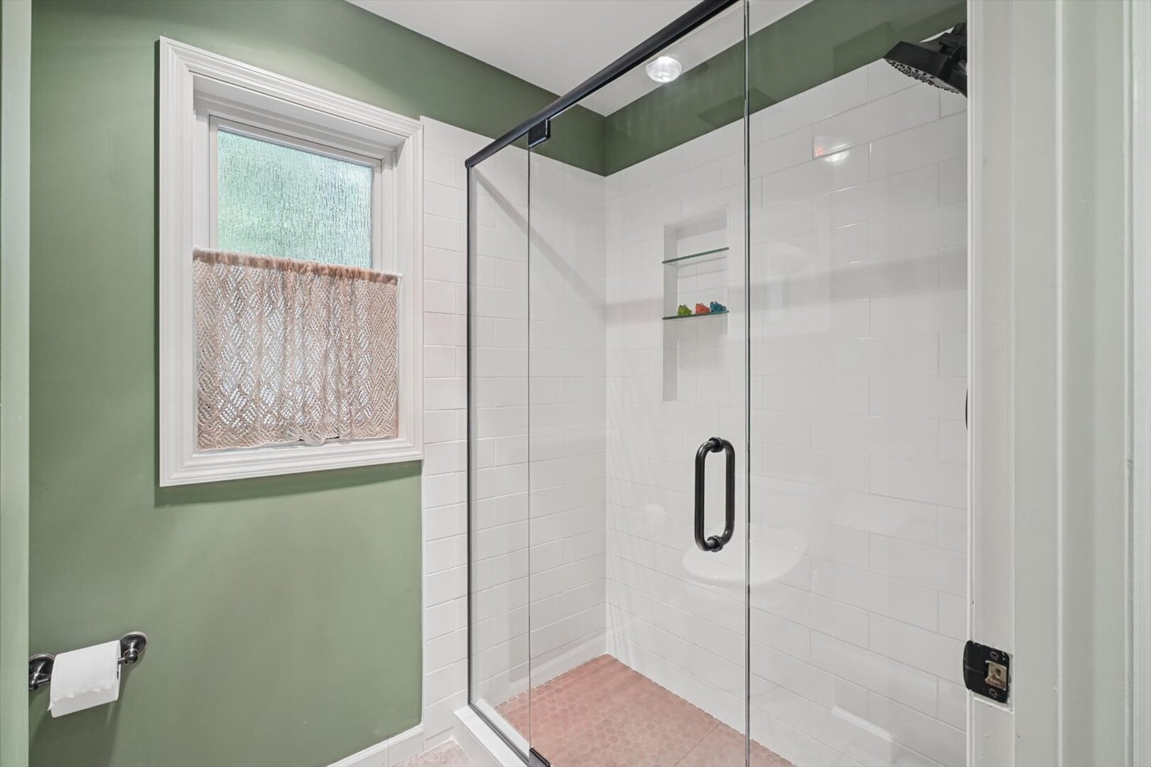Walk-in shower completed Summer 2026