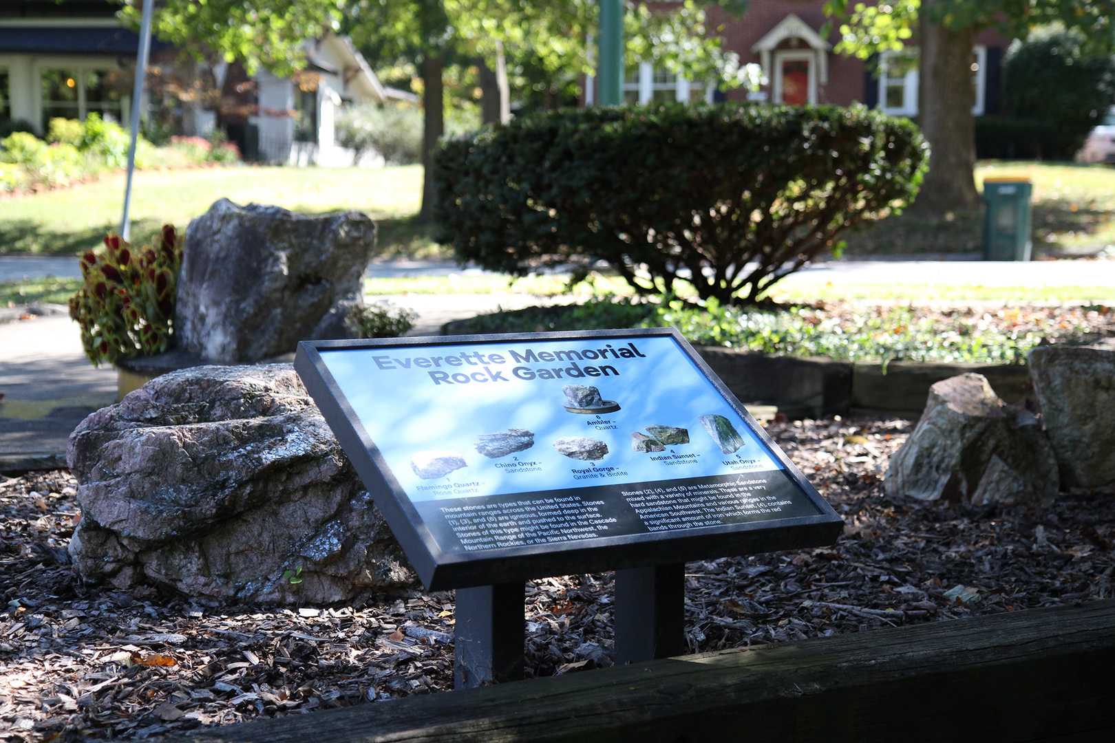 Everette Memorial Rock Garden at Clark Park
