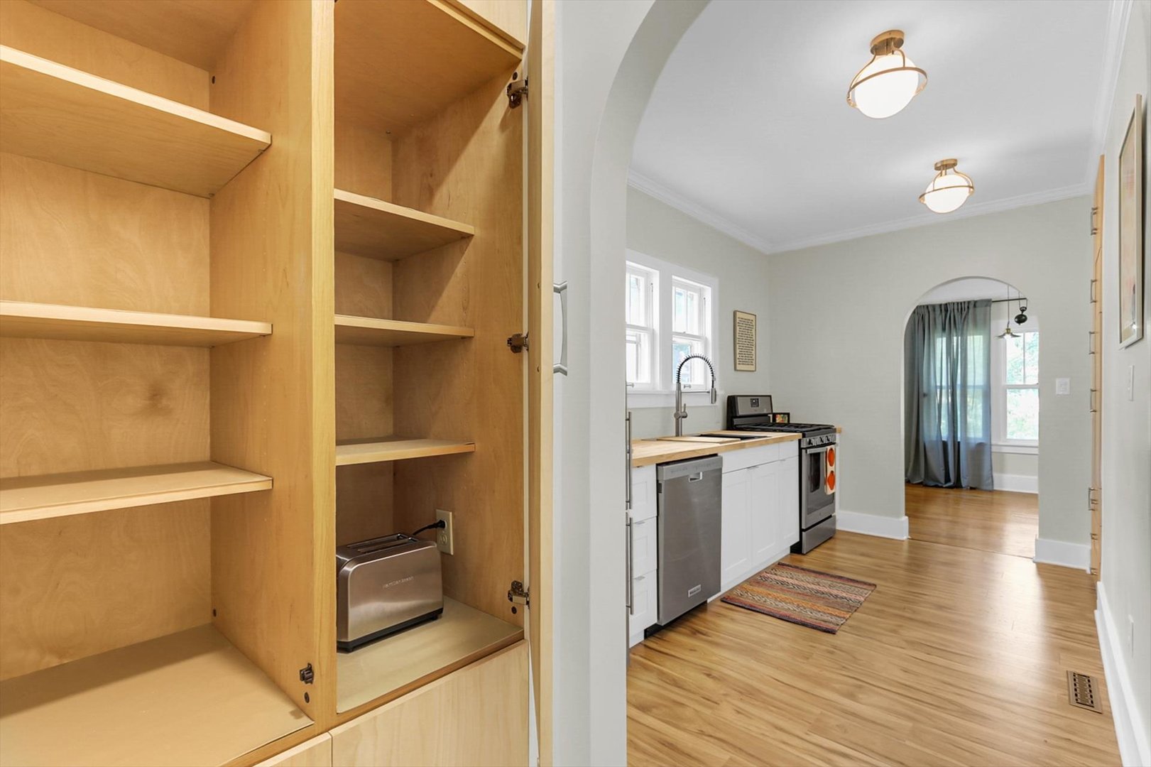 Custom Built-Ins with outlets for small appliances