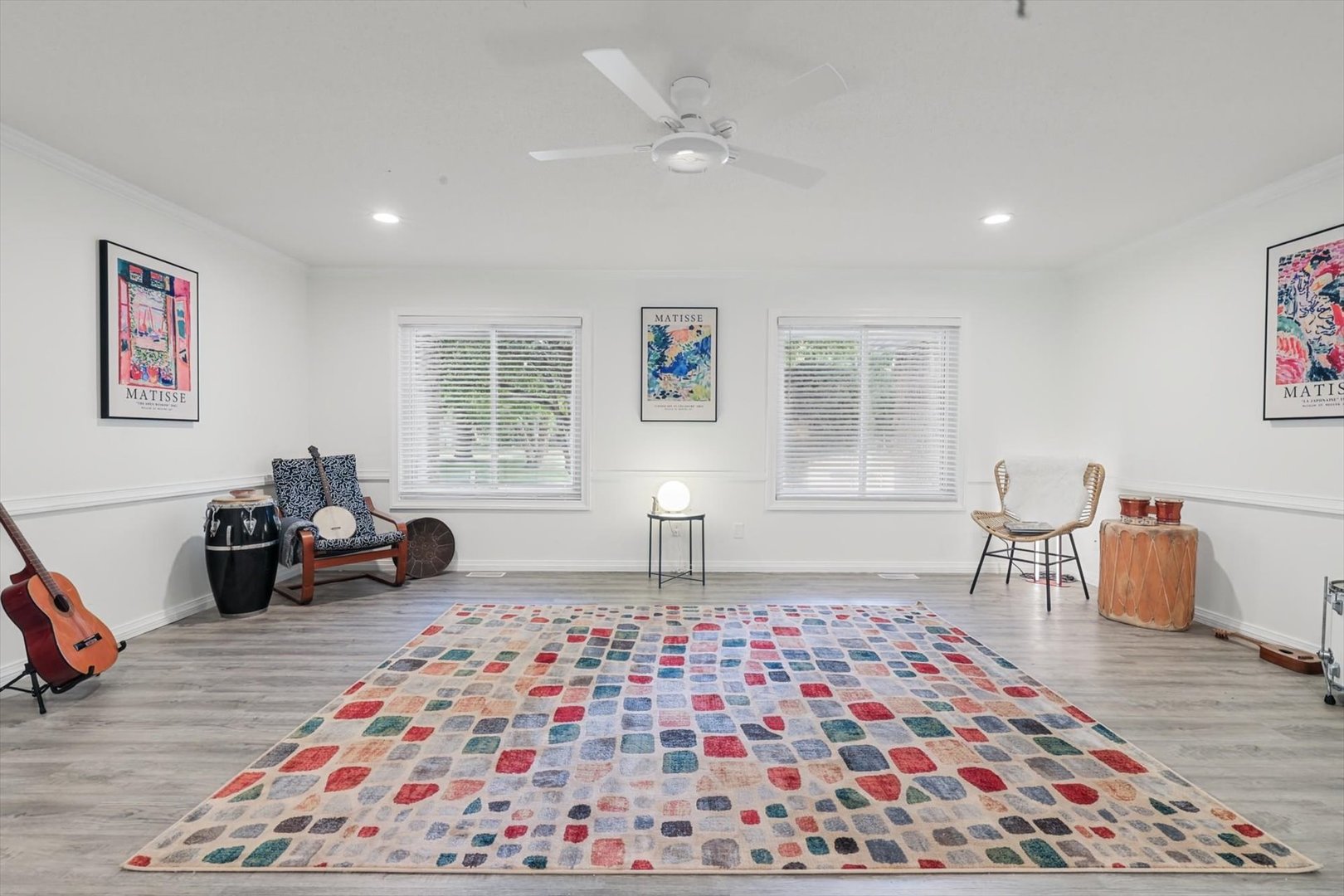 Great windows, custom blinds