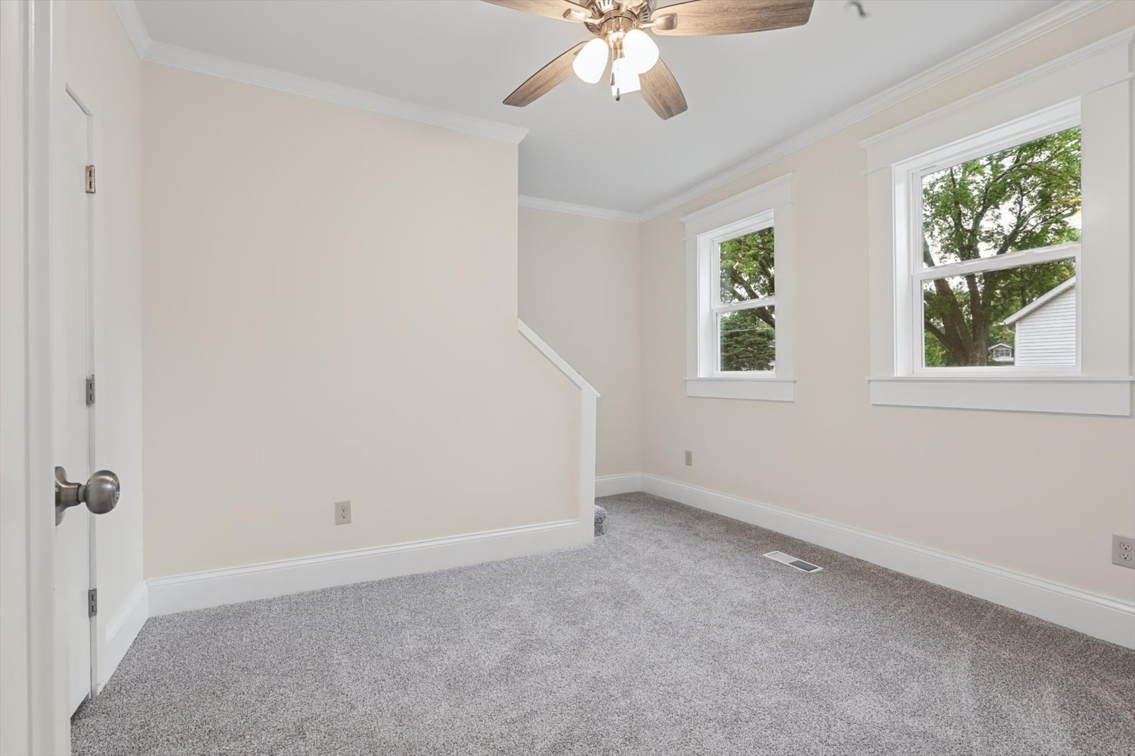 Main floor bonus room. Stair entrance