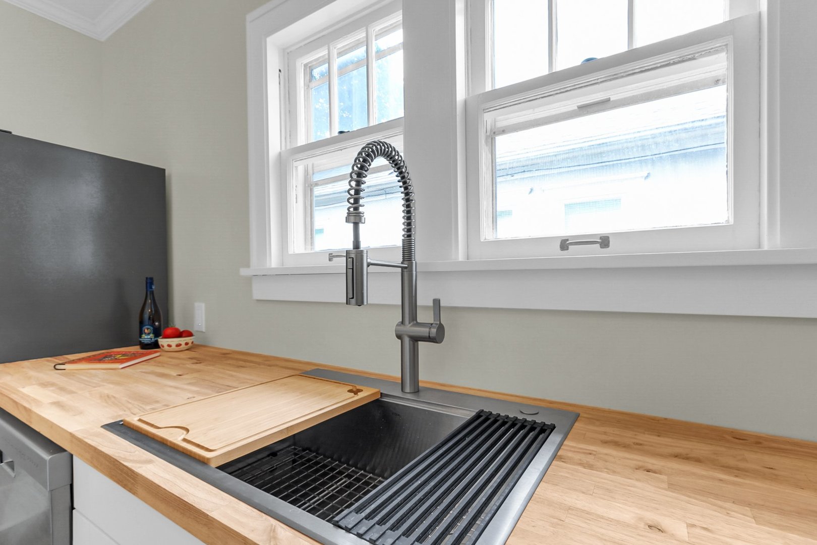 Pro Chef Sink System, Butcher Block Counters