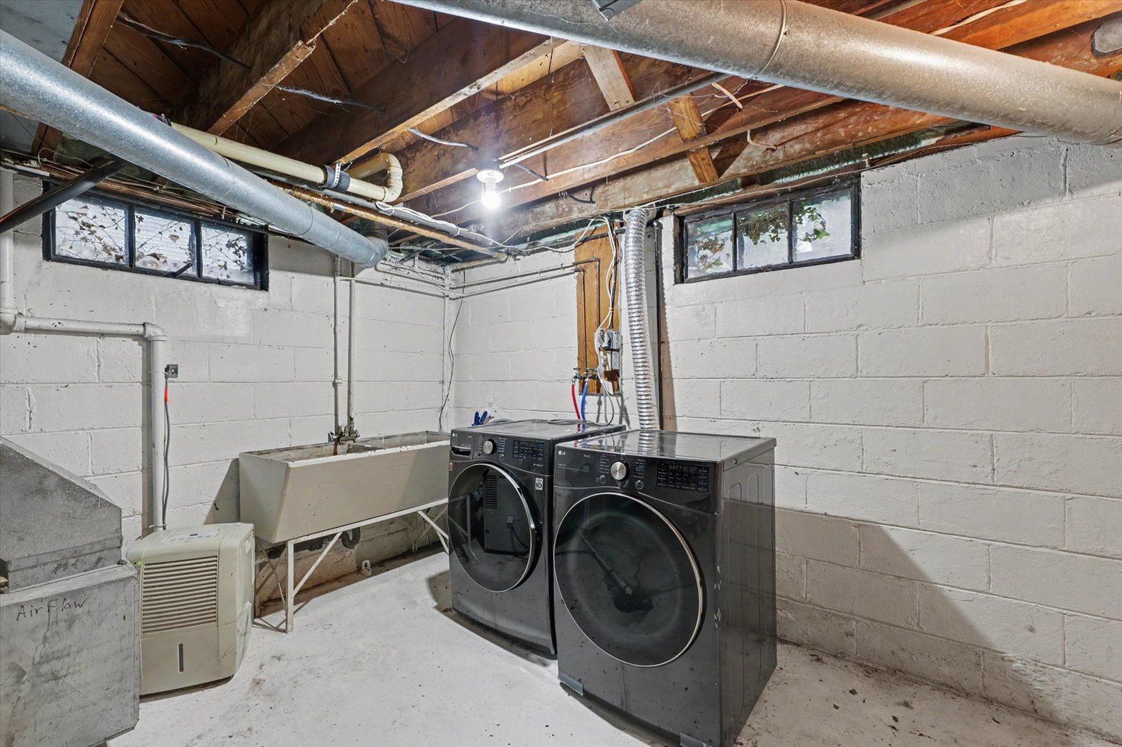 Utility room in basement