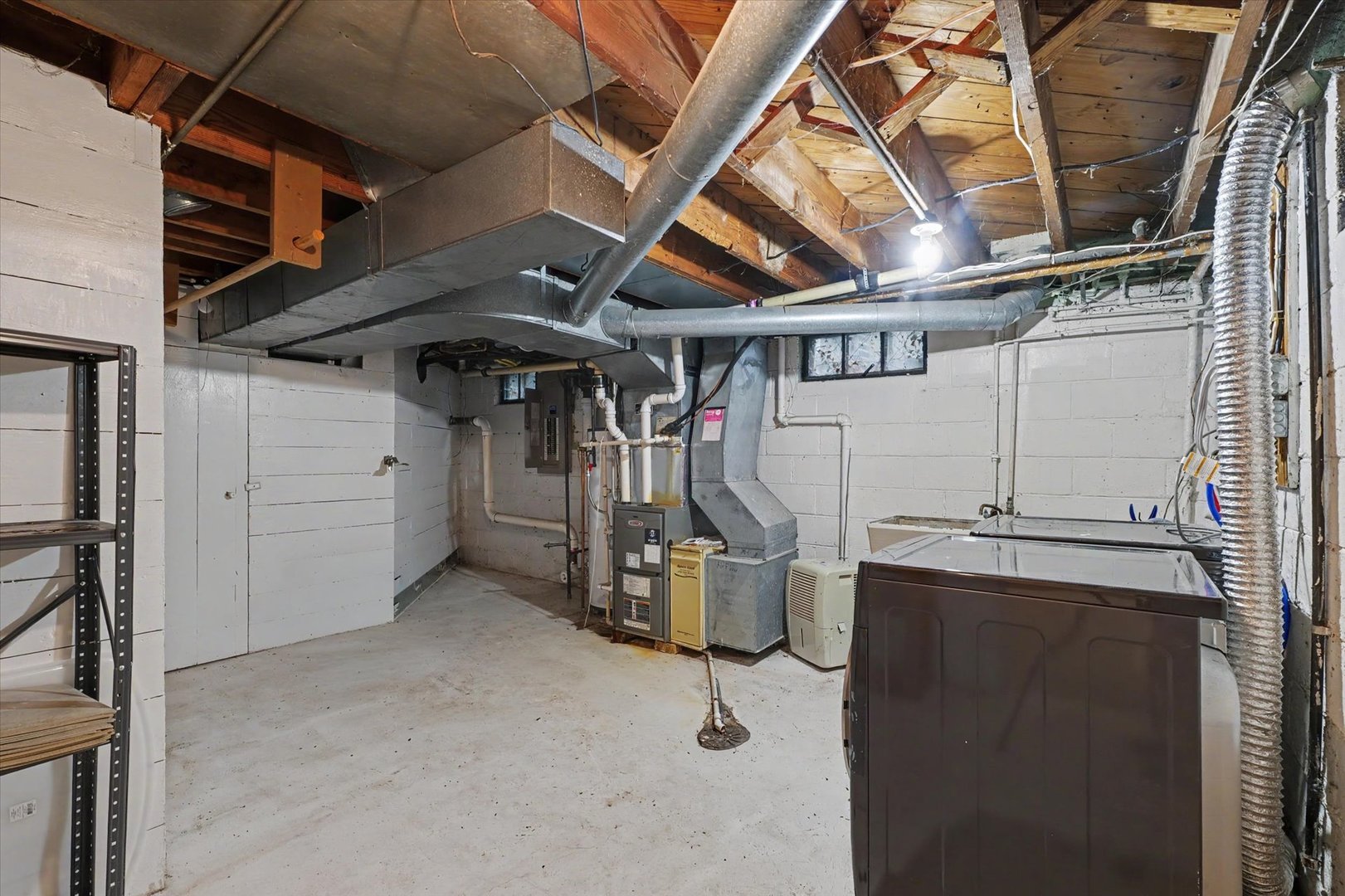 Utility room in basement